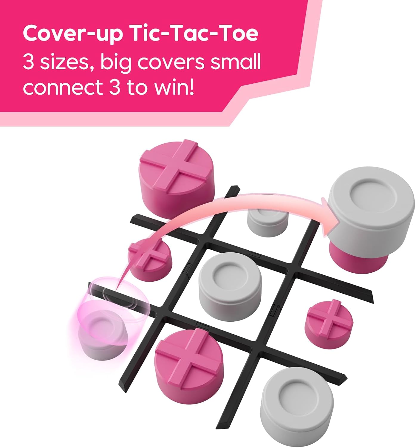 GiiKER Tic Tac Toe Bolt Game (3-in-1 Game)