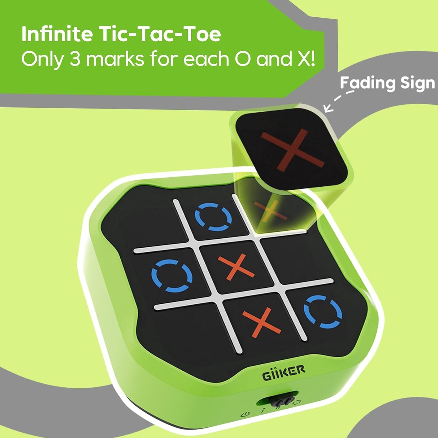 GiiKER Tic Tac Toe Bolt Game (3-in-1 Game)